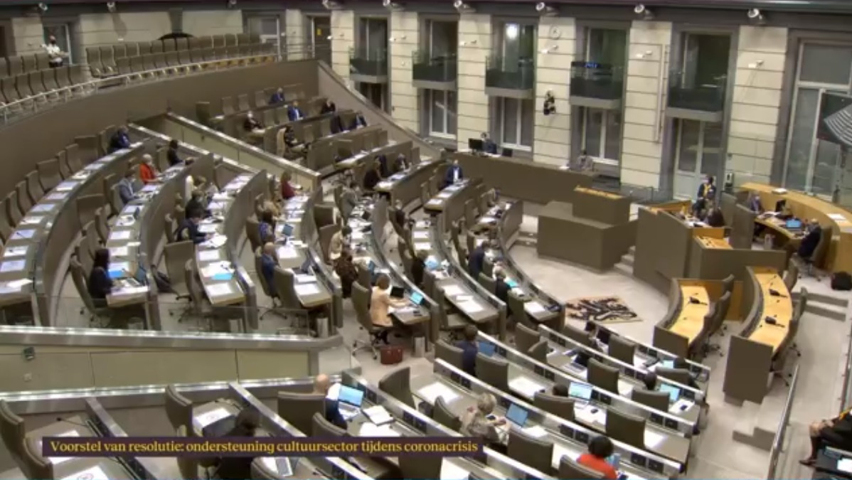 Het Vlaams parlement als n blok achter de cultuursector